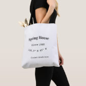 Lentehuis ets. Datum jaar aangepaste coördinaten t Tote Bag (Dichtbij)