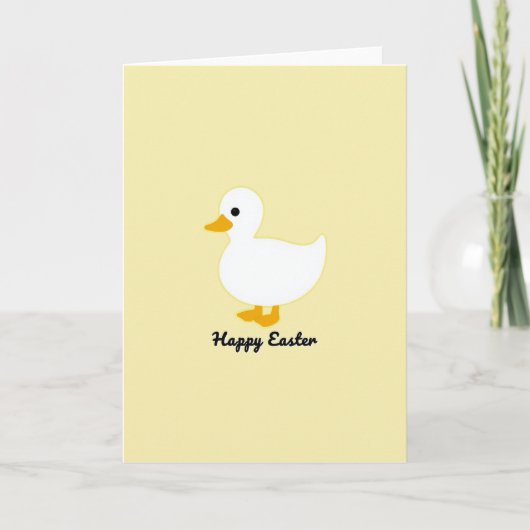 Lentekaart met Gele Vogel Kaart (Voorkant)