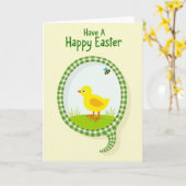 Lentekaart met vogel kaart (Gele Bloem)