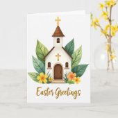 Lentekaart van een gebouw kaart (Gele Bloem)