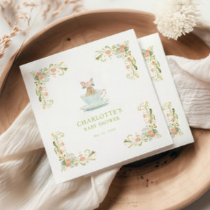 Lentekabouter Theepartij Baby Shower Servet