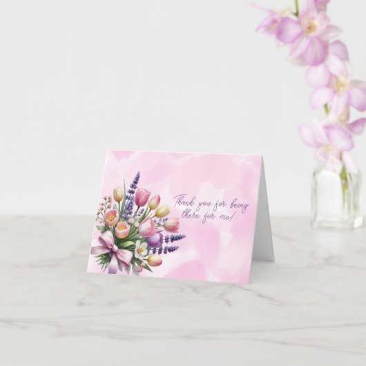 Lentekalveren Bedankt dat je er bent Kaart (Orchidee)