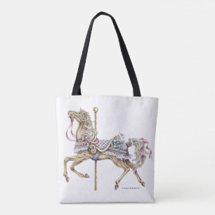 Lentekarrousel Paard Boodschappentas Tote Bag
