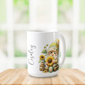 Lentekartonnen mok met zonnebloem #3 Gnome