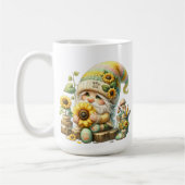 Lentekartonnen mok met zonnebloem #3 Gnome (Links)