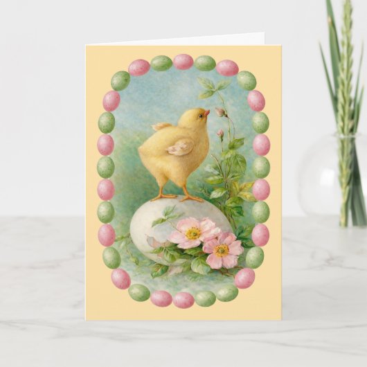 Lentekip met Pastel Eirand Rand Kaart (Voorkant)