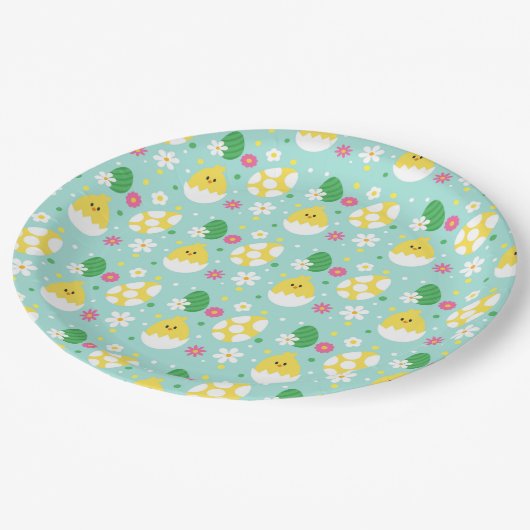 lentekippen papieren bordje (Gekanteld)