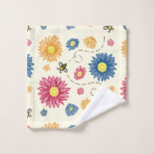 lentekleuren bad handdoek (Wasdoekje)