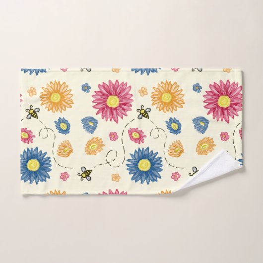 lentekleuren bad handdoek (Handdoek)