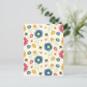 lentekleuren briefkaart (Staand voorkant)