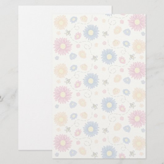 lentekleuren briefpapier (Voorkant / Achterkant)