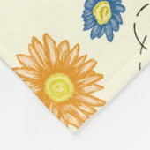 lentekleuren fleece deken (Hoek)