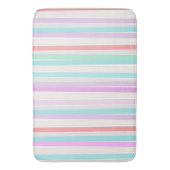 Lentekleuren in strepen badmat (Voorkant Verticaal)