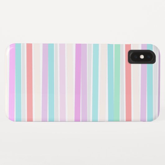 Lentekleuren in strepen Case-Mate iPhone case (Achterkant (horizontaal))