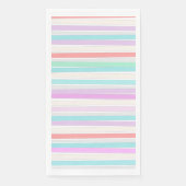 Lentekleuren in strepen servet (Voorkant)