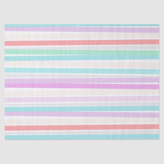 Lentekleuren in strepen tissuepapier (Voorkant)
