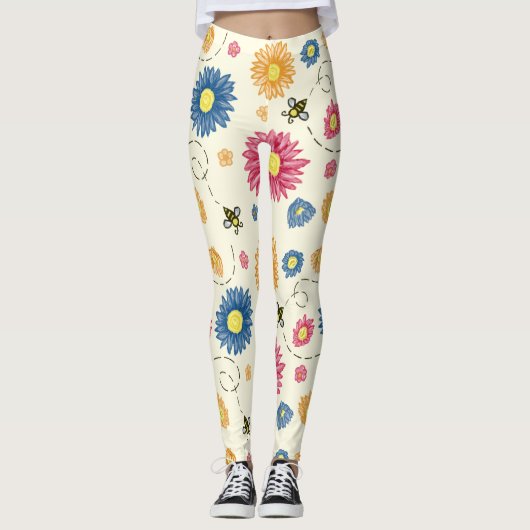 lentekleuren leggings (Voorkant)