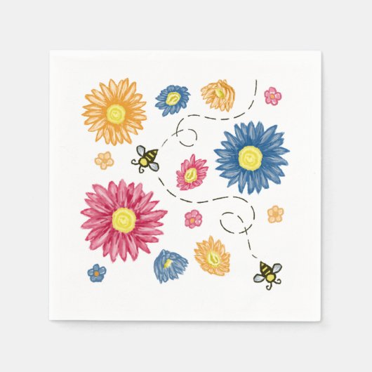 lentekleuren servet (Voorkant)