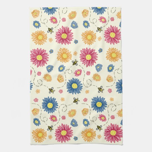 lentekleuren theedoek (Verticaal)