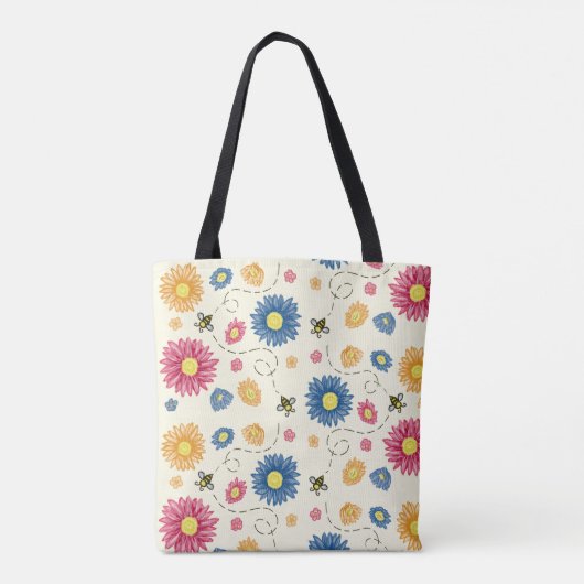 lentekleuren tote bag (Achterkant)
