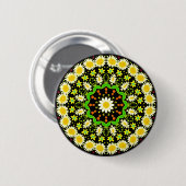 Lentekleurenkaleidoscoop 10 ronde button 5,7 cm (Voorkant /achterkant)