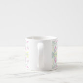 Lentekleurenwervelingen en schuiven espresso kop (Achterkant)