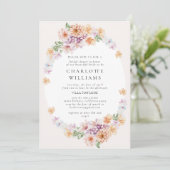 Lentekleurig vloerbek Romantisch Vrijgezellenfeest Kaart (Staand voorkant)