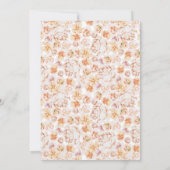 Lentekleurig vloerbek Romantisch Vrijgezellenfeest Kaart (Achterkant)