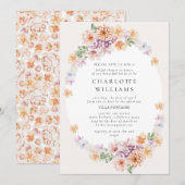 Lentekleurig vloerbek Romantisch Vrijgezellenfeest Kaart (Voorkant / Achterkant)