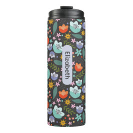 Lentekleurrijke Bloemen Thermische Bekerkop Thermosbeker
