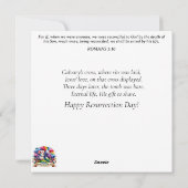 Lentekonijn en vlinders Glas in lood Pasen Feestdagenkaart (Achterkant)