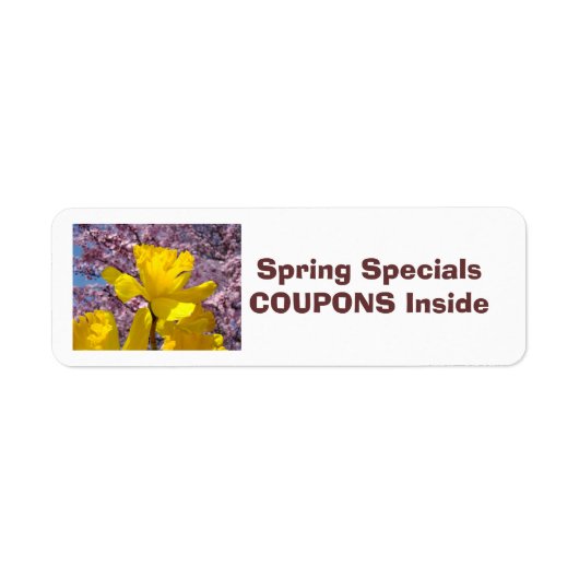 Lentekorting Labelstickers COUPONS Binnen Etiket (Voorkant)