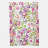 Lentekranen en Rozen Theedoek (Verticaal)