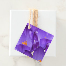 Lentekrokusbloemen Bedankjes Labels