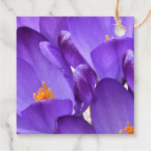 Lentekrokusbloemen Bedankjes Labels (Achterkant)