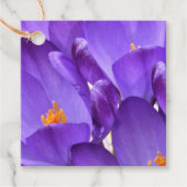 Lentekrokusbloemen Bedankjes Labels (Voorkant)