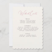 Lentekruiden Paarse Weide Bachelorette Feest Kaart (Achterkant)