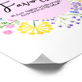 Lentekruidentuin Feest Verjaardag Voetstuk  Poster (Hoek)