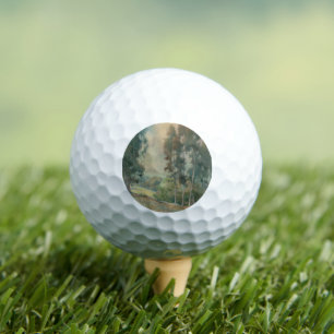 Lentelandschap (1911) Serene Waterverf Golfballen
