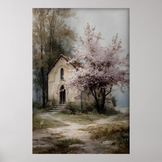 Lentelandschap Digitale Print, 19e Eeuw Poster (Voorkant)