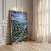 Lentelandschap Normandië op Canvas Poster