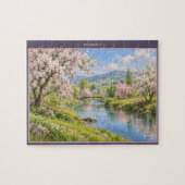 Lentelandschap van de Bloesemrivier Puzzel (Horizontaal)