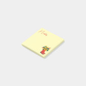 Lentelenzonnenbloemen en regenlaarzen post-it® notes (Schuin)