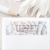 Lentelhoofdletterlabel met witte trouw etiket (Insitu)