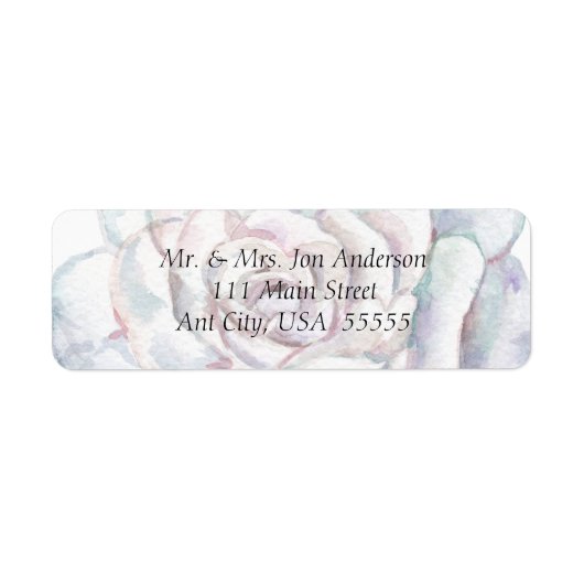 Lentelhoofdletterlabel met witte trouw etiket (Voorkant)