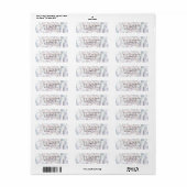 Lentelhoofdletterlabel met witte trouw etiket (Full Sheet)