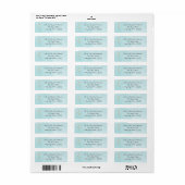Lentelhoofdletterlabel met witte trouw etiket (Full Sheet)