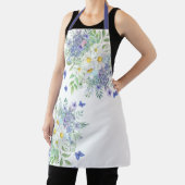  lentemadeliefjes, blauwe bloemen & vlinders schort (Insitu)
