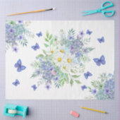  lentemadeliefjes, blauwe bloemen & vlinders tissuepapier (Craft)