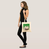 lentemagnolia bloem moeder van de bruidegom tote bag (Voorkant (model))